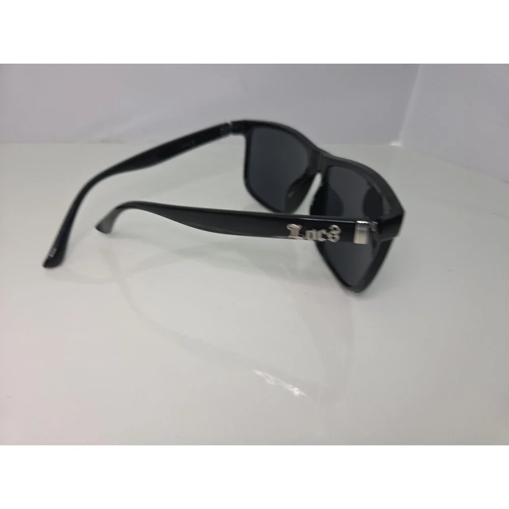 Locs Sunglasses Black Frame Smoke Tint Lens 8LOC91055-BK